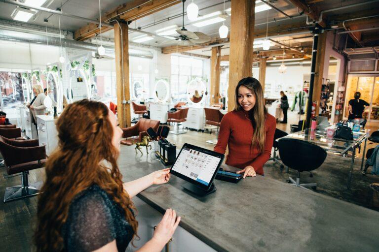 Women working in retail