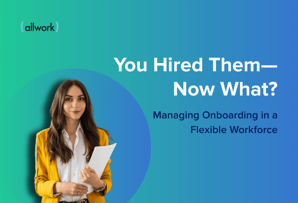 HR professional reviewing onboarding compliance checklist for flexible workforce