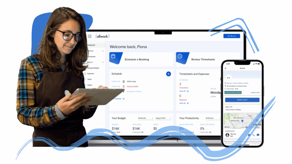 retail workforce management with allwork