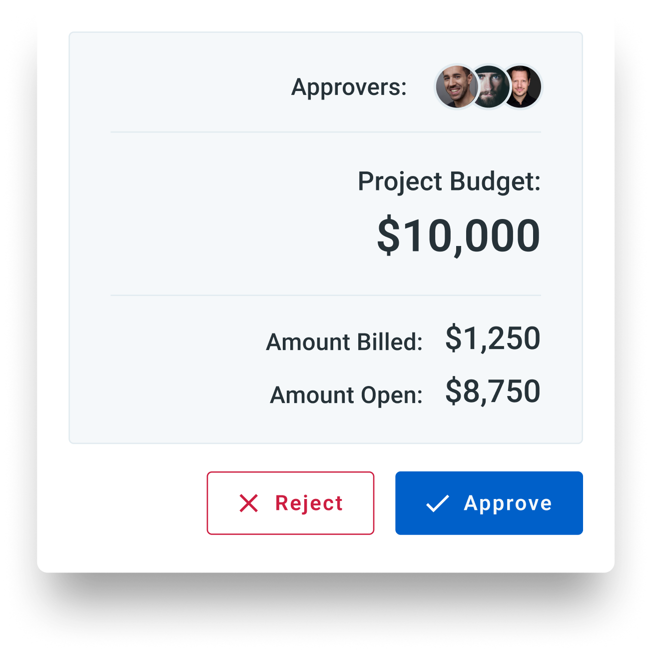HR service approval screenshot